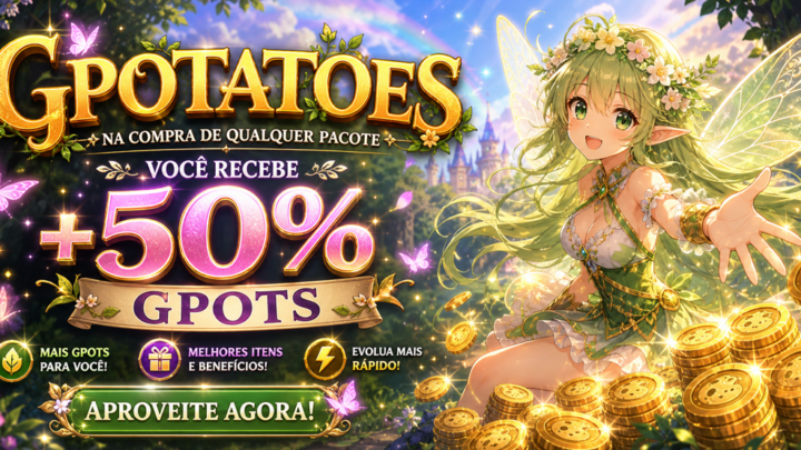 Promoção +50% gPotatos