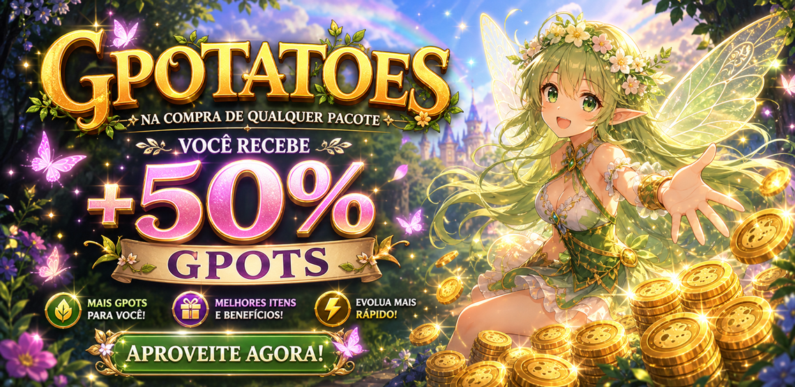Promoção +50% gPotatos